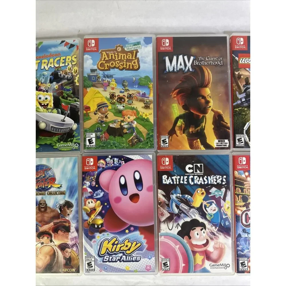 Nintendo Switch Empty Game Case Lot Of 10, NO GAMES,Lego , street fighter ET